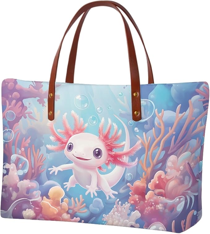 Womens Zip Up Tote Handbag Daisy Print Large Capacity Tote Purse Handbag Big Tote Bag Purse For Work Laptop