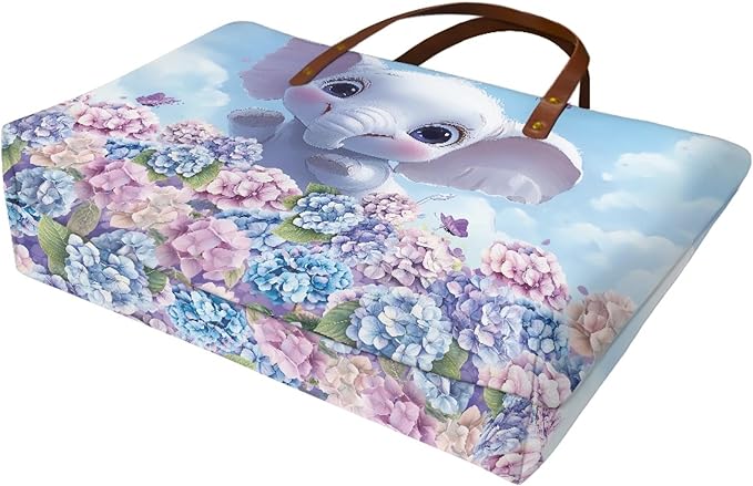 Womens Zip Up Tote Handbag Daisy Print Large Capacity Tote Purse Handbag Big Tote Bag Purse For Work Laptop