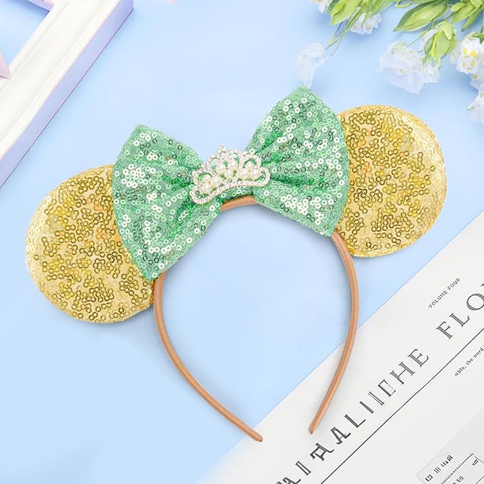 HAMUTH Mouse Ear, Mouse Ear Headband for Women Girls Adult, Princess Ear for Party Trip Parks Cosplay Costume Accessories