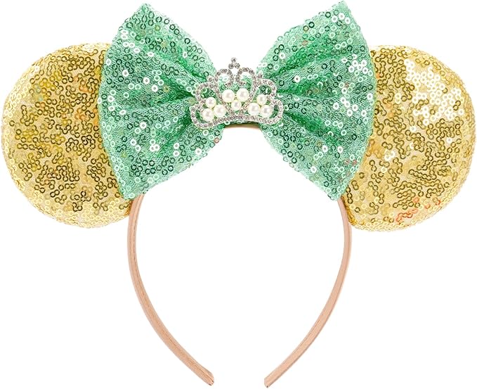 FANYITY Mouse Ears, Sequin Mouse Ears Headband for Boys Girls Women Halloween Birthday Party