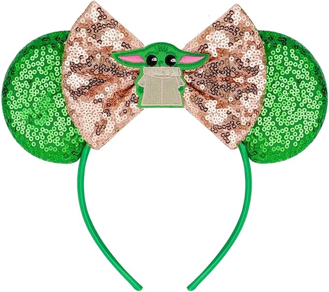 FANYITY Mouse Costume Ears, Mouse Ears Headbands for Girls & Women Party,Size Free