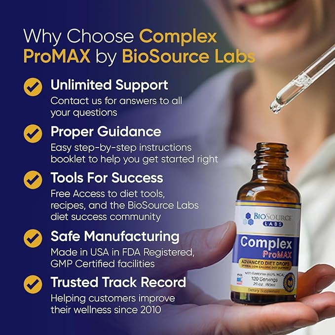 Complex ProMAX Premium Diet Drops 2 oz (2 Bottle Pack) - 60 Day Supply