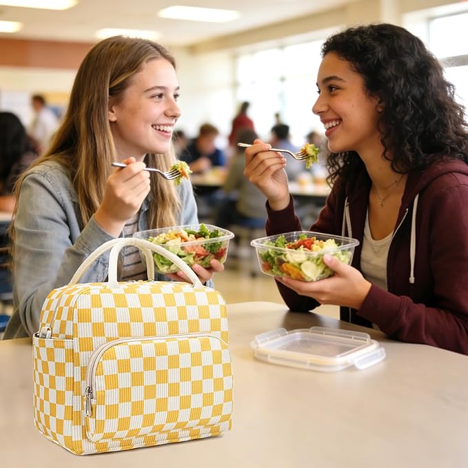 Lunch Box for Women Insulated Lunch Bag Women Adult Cute Lunch Bags Reusable Lunchbox Cooler Tote Bag for Work Picnic