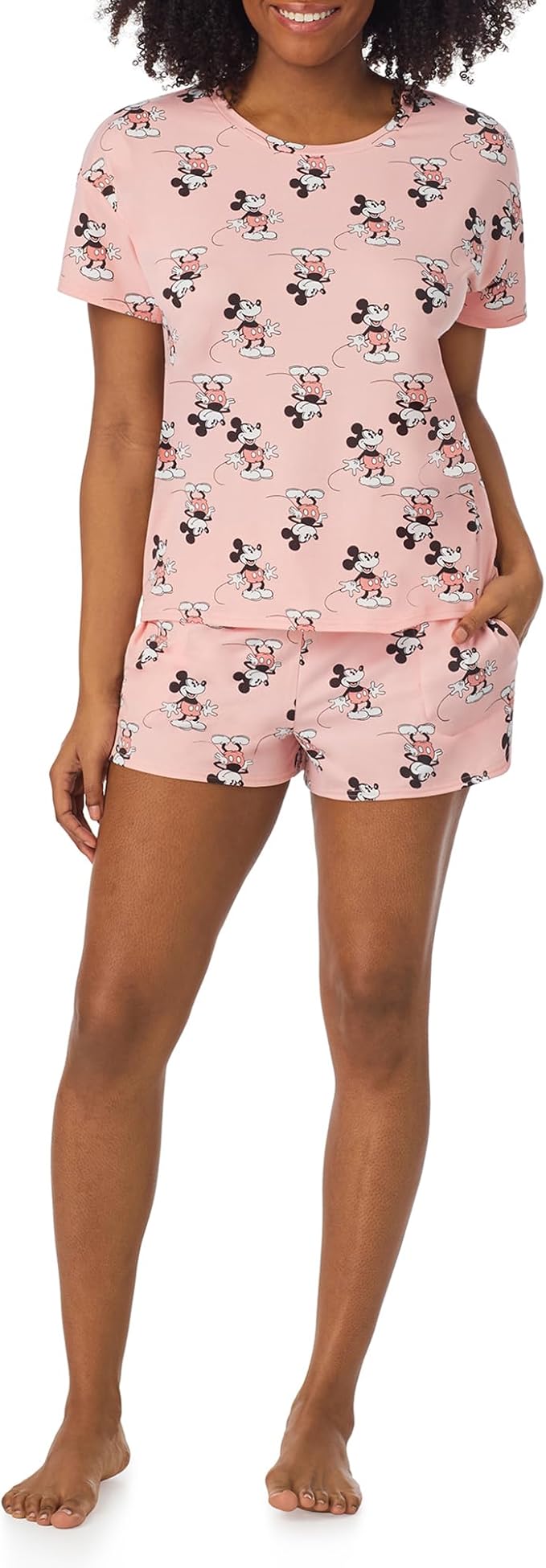 Richard Leeds International Womens Pajama Sets Disney | Hello Kitty |Snoopy Soft Stretch 2 Piece Short Lounge Sets for Women