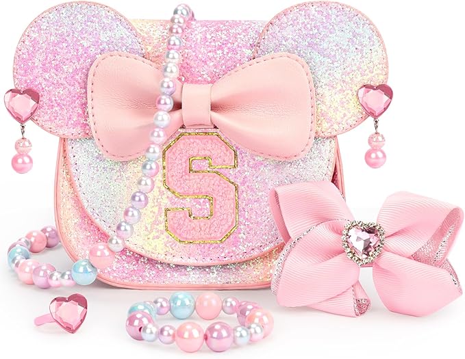 mibasies Toddler Purse Gifts for Girls: 3 Year Old Girl Gifts, Mouse Toys Purse Set