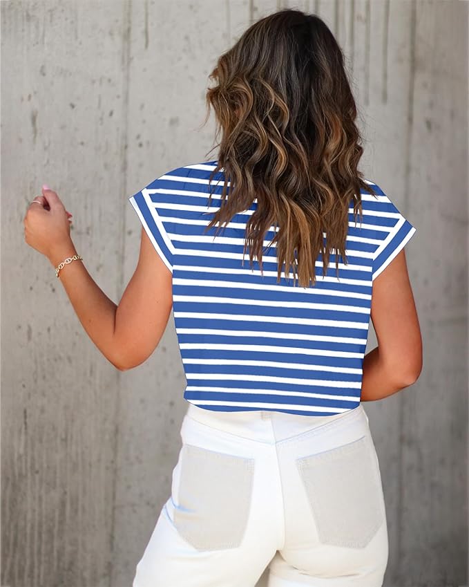 Tankaneo Womens Short Sleeve Cropped T-Shirts Summer Rolled Dolman Sleeve Crop Tops Casual Round Neck Solid Short Basic Tees