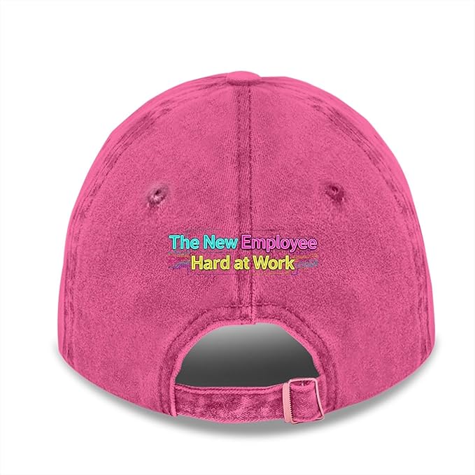 The New Employee Hard at Work Sport Hats for Men Light Weight Caps