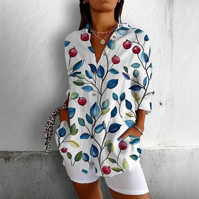 Fashion Summer Shirts V Neck Japanese Art Vintage Floral Graphic Button Down Trendy Hawaiian Holiday Outfits