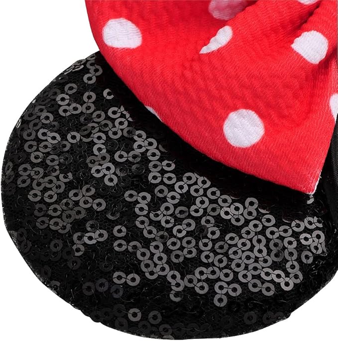 FANYITY Mouse Costume Ears,2 Pcs Mouse Ears Headbands for Girls & Women Party,Size Free (Pink dots 2)
