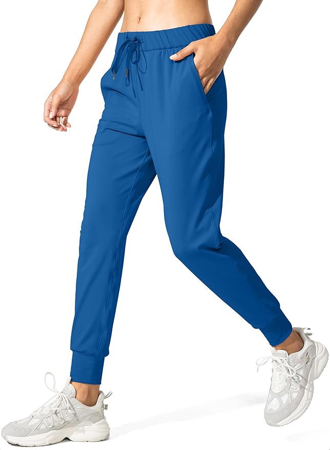 SANTINY Women's Joggers Pants Pockets Drawstring Running Sweatpants for Women Lounge Workout Jogging