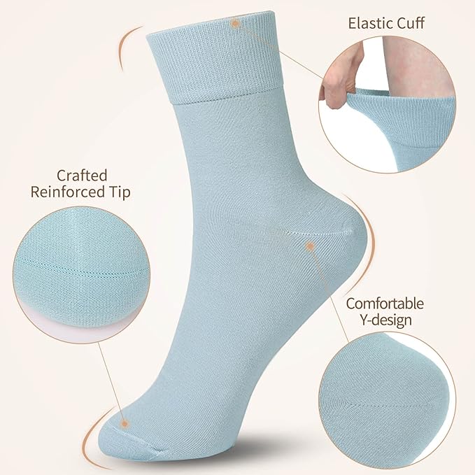 FGZ Women Thin Cotton Socks Soft Cozy Socks Cute Ankle Crew Socks 5 Pairs
