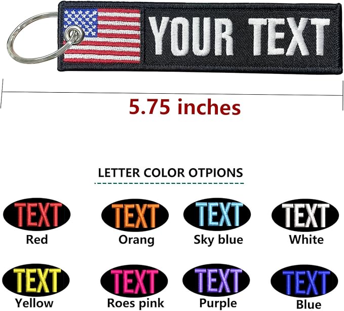 QJS PATCH Customzied Keychain,Personalized Key chain,Key Ring Accessories for Motorcycles,Scooters,Cars and Gifts