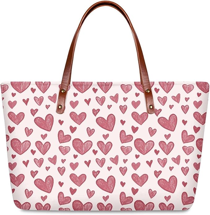 Womens Zip Up Tote Handbag Daisy Print Large Capacity Tote Purse Handbag Big Tote Bag Purse For Work Laptop