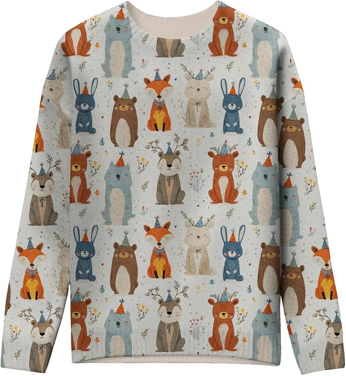 LIZALIG Women's Fall Christmas Snowman Sweater Long Sleeve Crewneck Pullover Festive Holiday Winter Outfit for Parties