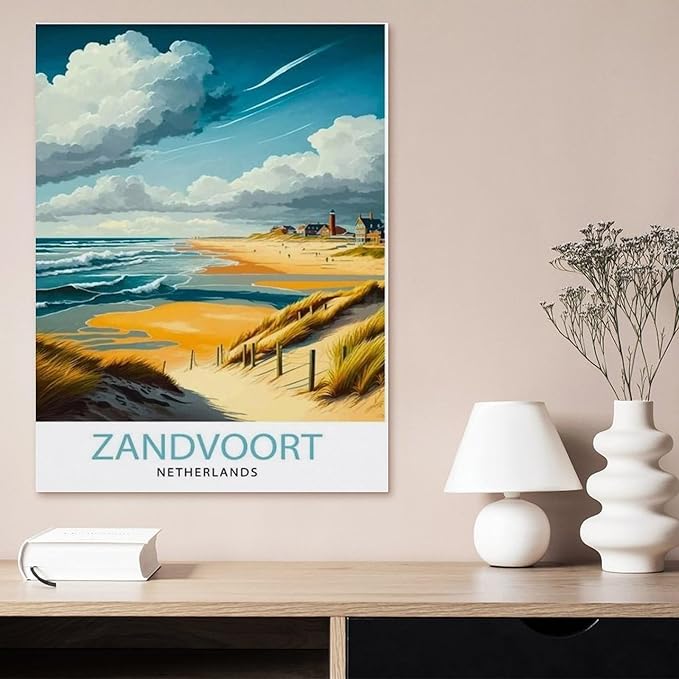 Jigsaw Puzzle 1000 Pieces for Adults，Zandvoort Netherlands，Teens Boys Girls Puzzles Premium Quality Fun Family Challenging Puzzles for Birthday（75x50cm）-BJ29