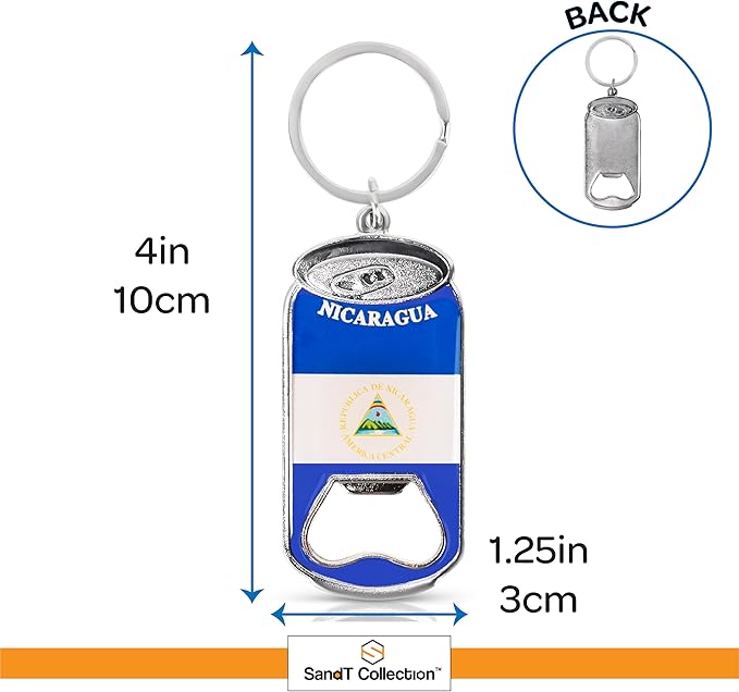 Beer Bottle Opener Keychain - Set of 3 (Nicaragua)