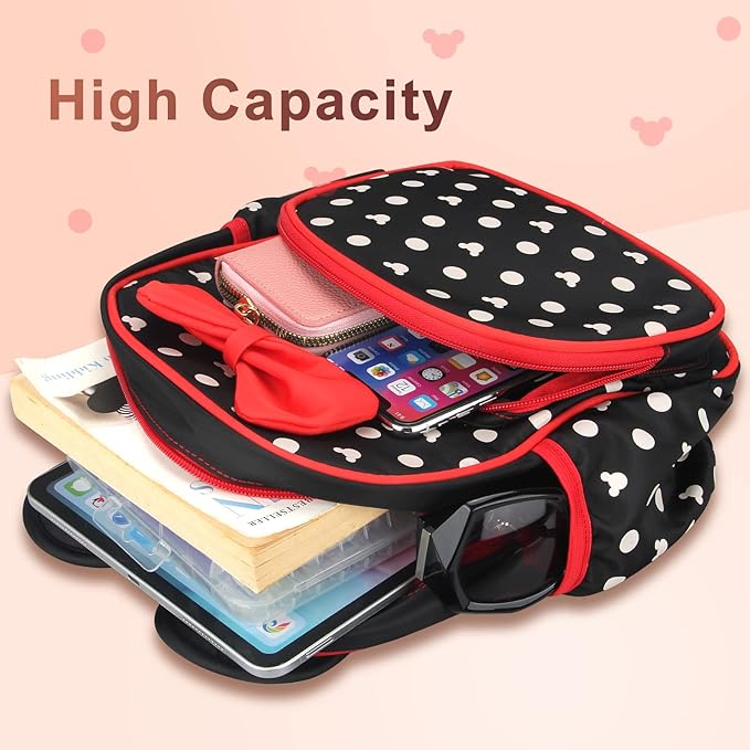 Voikukka Cute Little Girls Mini Backpack Kid Book Bags Mini Mouse Backpacks for Toddler Girl Backpacks Small Preschool Kids Backpack Toddler Bookbag Children Travel Daycare Bag Child Backpack