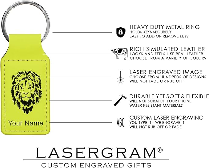 LaserGram Rectangle Keychain, Flag of South Korea, Personalized Engraving Included