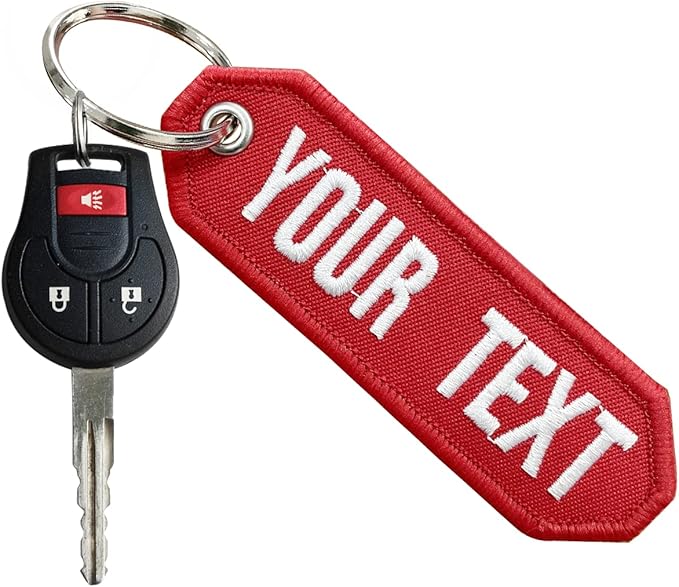 QJS PATCH Customzied Keychain,Personalized Key chain,Key Ring Accessories for Motorcycles,Scooters,Cars and Gifts