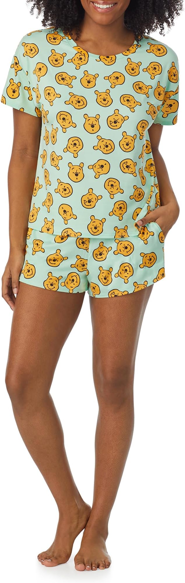 Richard Leeds International Womens Pajama Sets Disney | Hello Kitty |Snoopy Soft Stretch 2 Piece Short Lounge Sets for Women