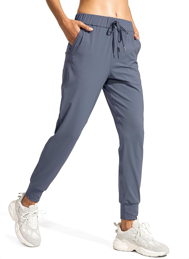 SANTINY Women's Joggers Pants Pockets Drawstring Running Sweatpants for Women Lounge Workout Jogging