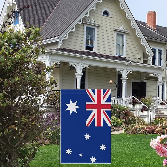 Australia Flag Australian Flag, Small Australian Garden Flags for Yard Patio Porch Independence Day Patriotic Festival Outdoor Decorations