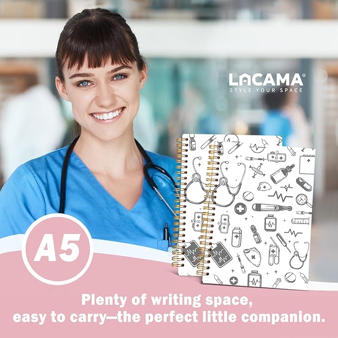 Lacama Nurse Gifts for Women, Nurse Notebook Journal, Gifts for Nurses Coworker, Appreciation Christmas Gift, Nurse Graduation Gift, Nursing School Essentials, Office School Supplies