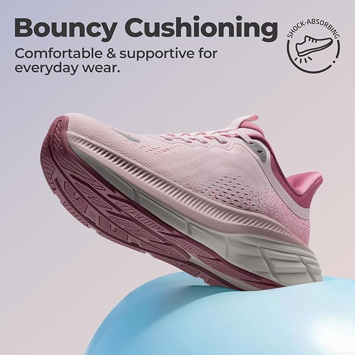 NORTIV 8 Women's Hands Free Slip On Walking Running Shoes Cushion Comfortable Tennis Shoes Non-Slip Workout Gym Sports Athletic Fashion Sneakers