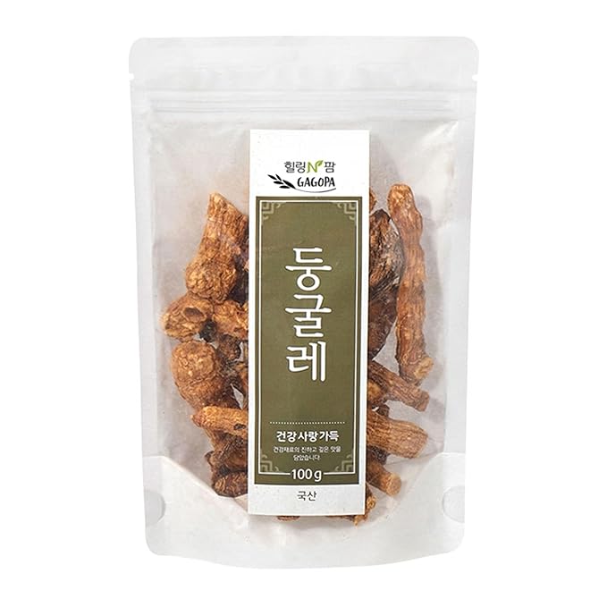 GAGOPA Solomon’s Seal Root Tea – 100% Korean Dried Polygonatum (Donggulrae), Smooth Roasted Flavor, Caffeine-Free Herbal Tea Ingredient, 100g Pack