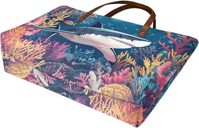 Womens Zip Up Tote Handbag Daisy Print Large Capacity Tote Purse Handbag Big Tote Bag Purse For Work Laptop