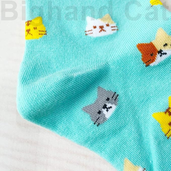 IIG 3-6 Pairs Womens Cute Animal Patterned Funny Novelty Cotton Crew Socks