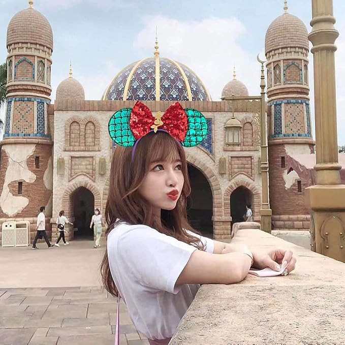 Eisyaa Mouse Ears Bow Headbands