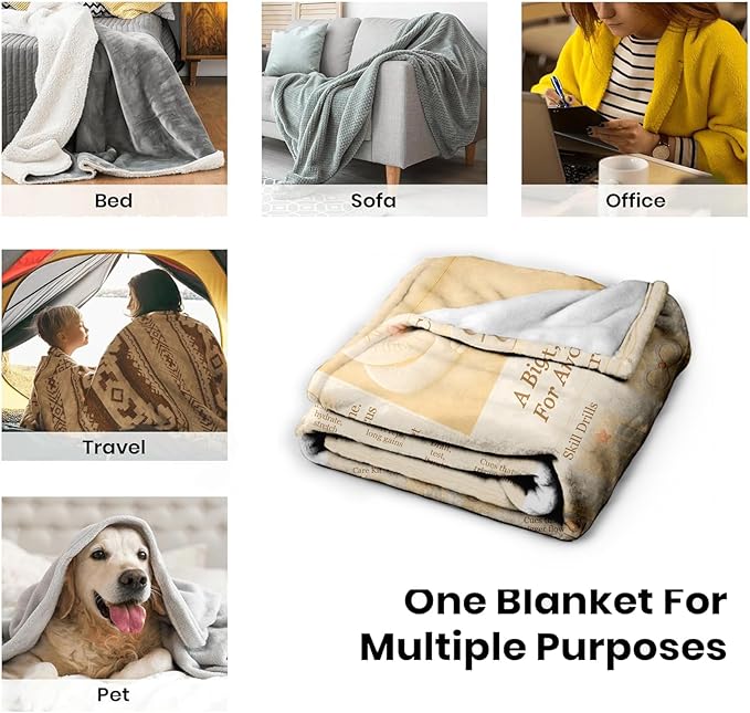 Artist Blanket 60x50 Flannel Fleece, Retro Editorial Newspaper-Style Motivational Throw, Studio & Home Decor, Creative Gift for Creators, Women, Art Teachers, Couch/Bed