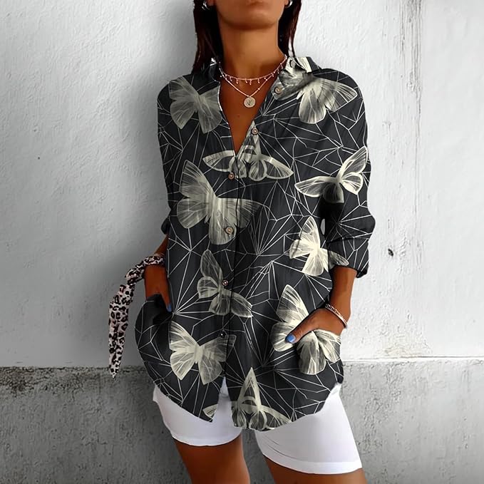 Fashion Summer Shirts V Neck Japanese Art Vintage Floral Graphic Button Down Trendy Hawaiian Holiday Outfits