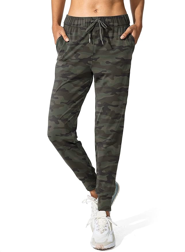 SANTINY Women's Joggers Pants Pockets Drawstring Running Sweatpants for Women Lounge Workout Jogging