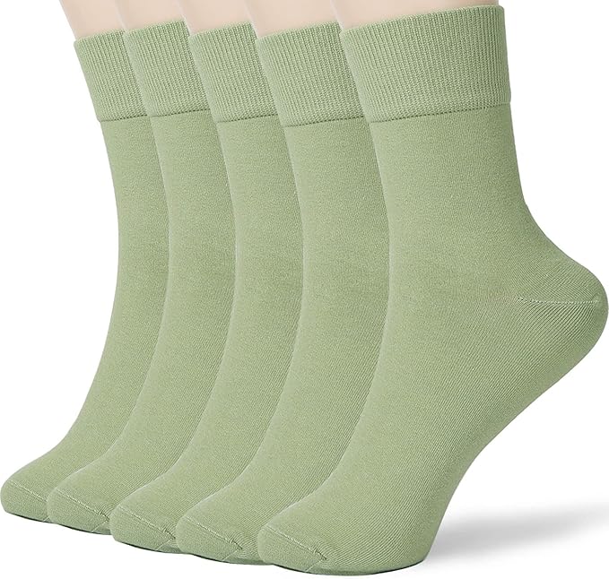 FGZ Women Thin Cotton Socks Soft Cozy Socks Cute Ankle Crew Socks 5 Pairs