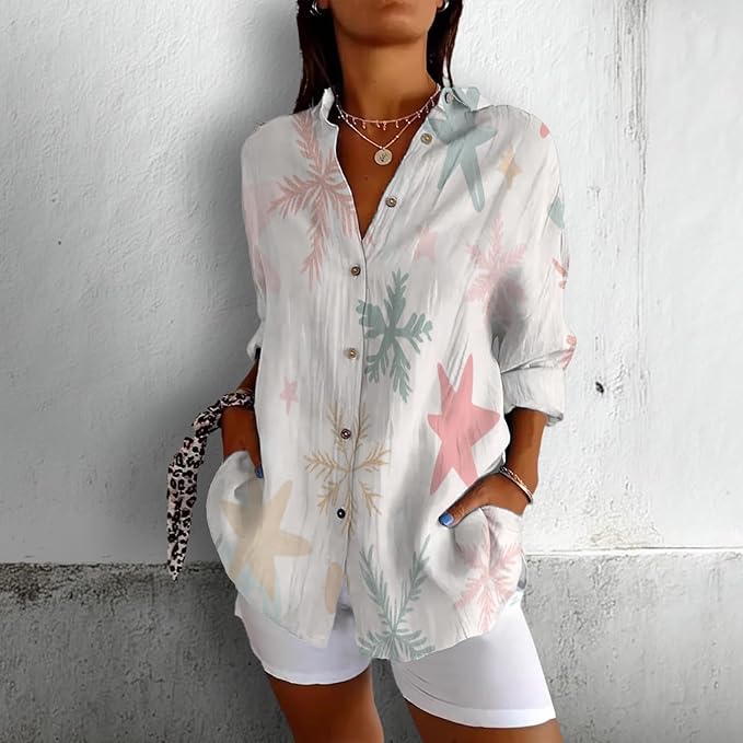 Fashion Summer Shirts Oversized V Neck Basic Vintage Floral Graphic Dressy Button Down Stylish Hawaiian Holiday Outfits