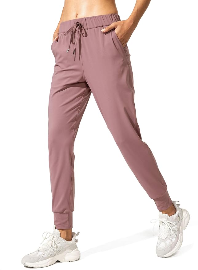 SANTINY Women's Joggers Pants Pockets Drawstring Running Sweatpants for Women Lounge Workout Jogging