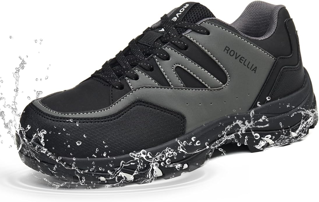 Waterproof Hiking Shoes Women Fashion Sneakers Tennis Walking Shoes Non-Slip Grip Ankle Support, Durable Comfort for Trekking, Trail Running, and Outdoor Adventures