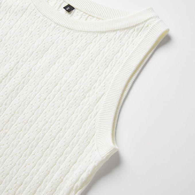 Arach&Cloz Women's Wool Blend Sweaters Non See Through All-Season Business Casual Tank 2026