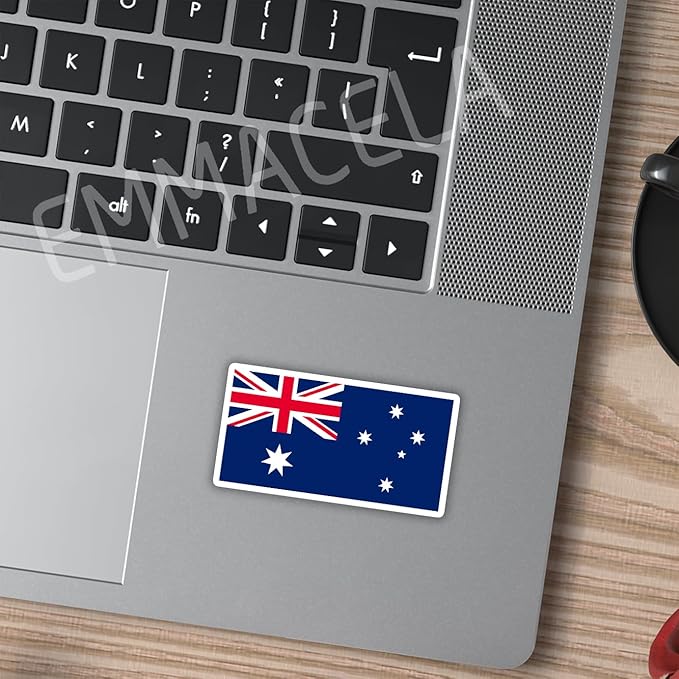 (3PCS) Australia Flag stickers, Countries Flag Stickers - Waterproof Vinyl Decals For Laptops, Tumblers, Water Bottles, Books, Scrapbooks, Size 3 x 1.7 Inch
