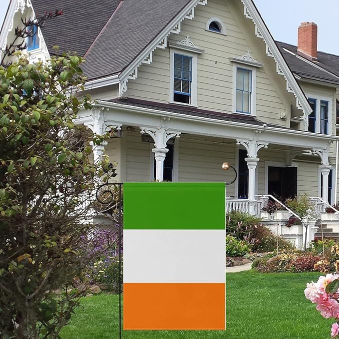 Ireland Flag Irish Flag, Small Irish Garden Flags for Yard Patio Porch Independence Day Patriotic Festival Outdoor Decorations
