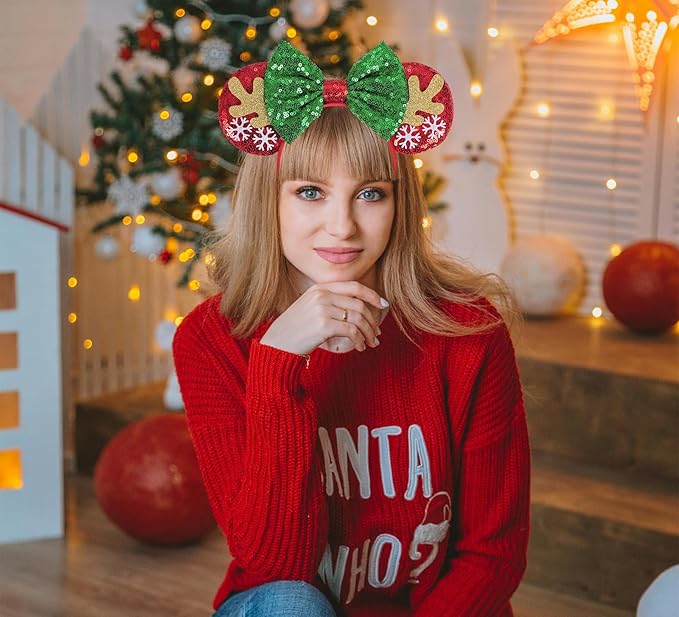 Eisyaa Mouse Ears Bow Headbands