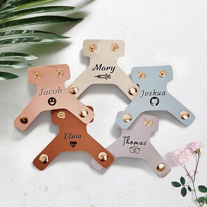 QYH Stethoscope Name Tag Personalized Stethoscope Accessories Custom Nurse Stethoscope Charms Name Tag, Thoughtful Engraved Gift for Nurses, Doctors, Vets & Medical Students