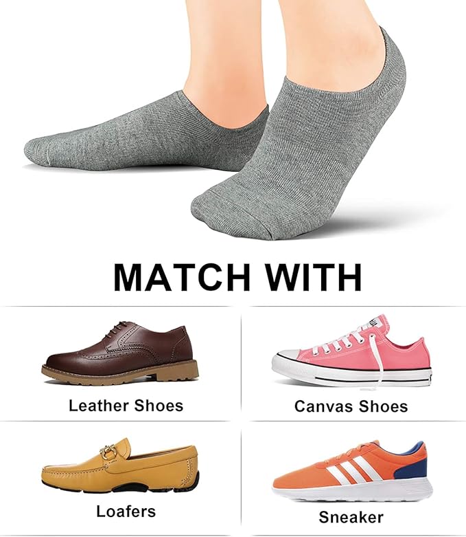 wernies No Show Socks Women Low Socks Non Slip Flat Boat Line 4/8 Pairs