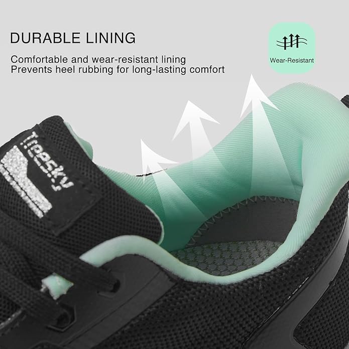 Treesky Non Slip Work Shoes for Women in Food Service - Slip Resistant, Comfortable & Lightweight Sneakers, Suitable for Restaurant, Kitchen & Nursing Crews