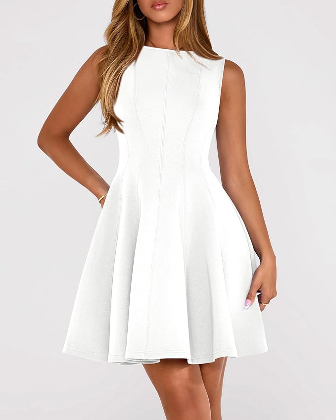 BTFBM Spring Dresses for Women 2026 Elegant Classy A Line Casual Graduation Business Work Party Cocktail Short Dress