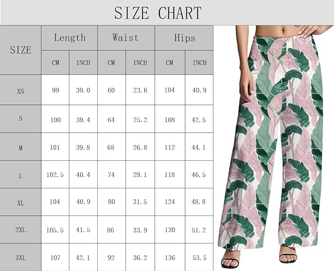 Womens Boho Pants Casual Oversize High Waisted Wide Leg Trousers Pattern Printed Ourdoors Pant for 2025 Summer