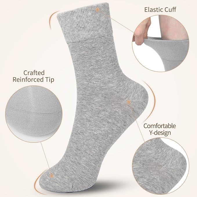FGZ Women Thin Cotton Socks Soft Cozy Socks Cute Ankle Crew Socks 5 Pairs