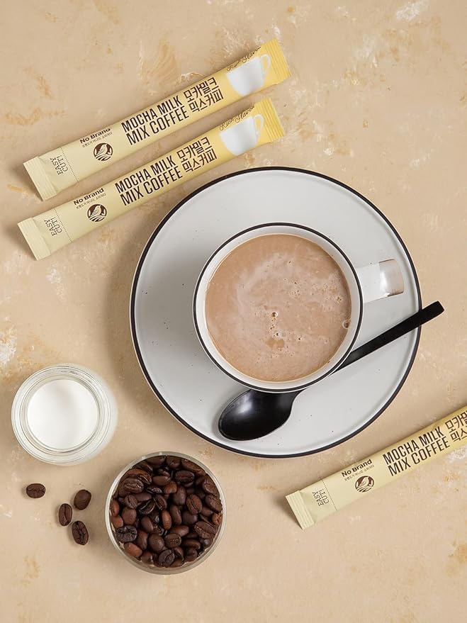 LENITH Korean Mocha Milk Mix Coffee 30 Sticks Instant Coffee Mix Home Cafe Sweet Coffee (0.38oz * 30 Sticks) Total 11.64oz